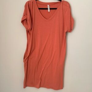 Comfy Coral V-Neck Women's Top